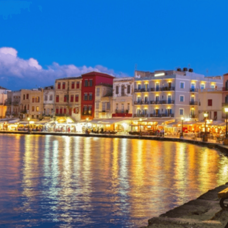 Chania op Kreta in de avond