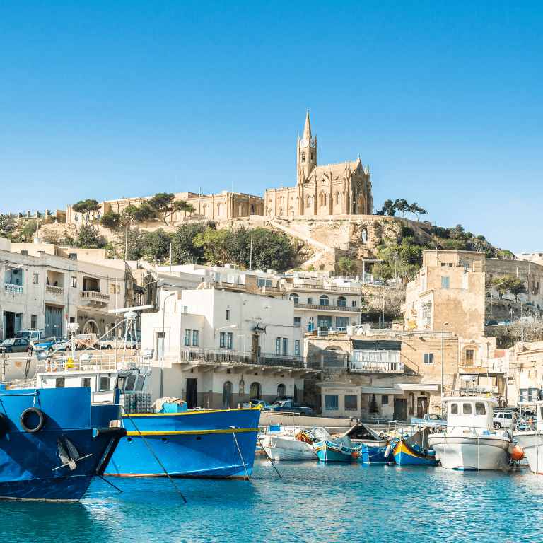 De haven van Gozo, Malta