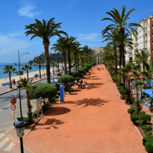 De strip van Lloret de Mar